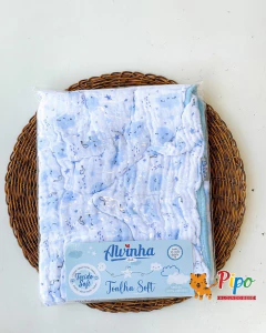 Kit Enxoval para Bebê Menino 15 Peças – Linha Alvinha Minasrey | Azul na internet