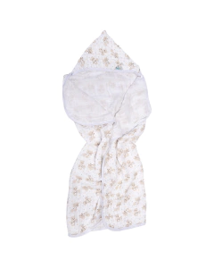 Toalhão soft estampado duas camadas Baby Nice Neutro - comprar online