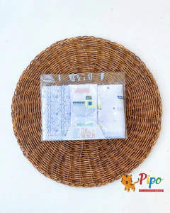 Kit Enxoval para Bebê Menino 17 Peças – Linha Cia do Nenem Estampado Minasrey | Azul - Pipo Moda Bebe