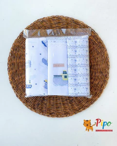 Kit Enxoval para Bebê Menino 17 Peças – Linha Cia do Nenem Estampado Minasrey | Azul - loja online