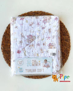 Imagem do Kit Enxoval para Bebê Menina 17 Peças – Linha Cia do Nenem Estampado Minasrey | Rosa