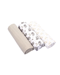 Cueiro manta pacote com 3 unidades Composê Neutro - comprar online