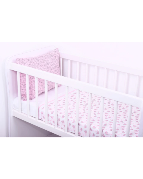 Jogo de mini berço com 3 pecas Composê Menina