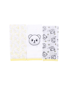 Pano de boca com 3 unidades pacote Composê Neutro