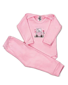 kit conjunto de body manga longa feminino - Pipo Moda Bebe