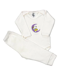 Conjunto Body Manga Longa + Calça Mijão Lisa Menina - Pipo Moda Bebe
