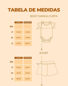 Imagem do Kit trio de conjunto menino body manga curta e short saruel