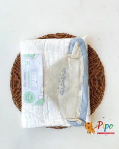 Imagem do Kit Enxoval para Bebê Menino 13 Peças – Linha Nature Minasrey | Azul