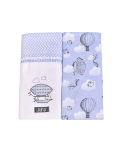 Cueiro manta com 2 unidades pacote Loupiot Menino - comprar online