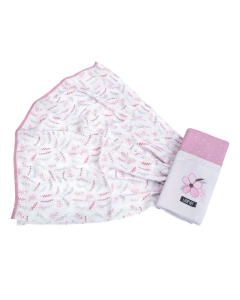 Toalha fralda com 2 unidades Loupiot Menina