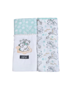 Toalha fralda com 2 unidades Loupiot Neutro - comprar online