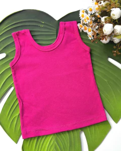 Kit regata de malha varias cores 100% algodão fio 24 c-5 unidades menina - Pipo Moda Bebe
