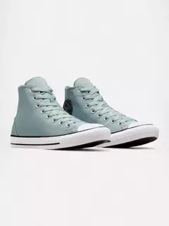 Zapatillas Converse Chuck Taylor Hi Verde Agua Gris - tienda online