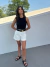Shorts com forro - Off white