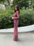 *PRÉ-VENDA* Envios a partir do dia 30.06- Blusa manga longa tule - Paisley Vinho na internet