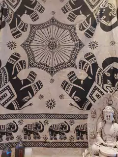 MANTA HINDÚ ELEFANTES 2,2 X 2,3MTS