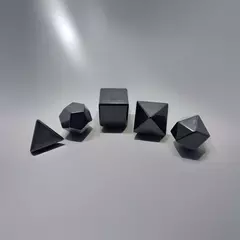 SOLIDOS PLATONICOS DE OBSIDIANA