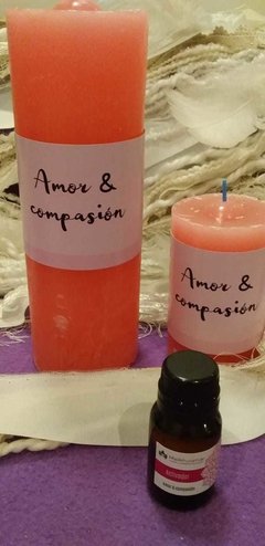 Velón Rosa Amor & Compasión