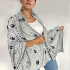 Ruana de lanilla - diseño holistico - - Malikh