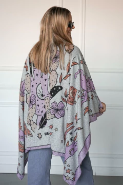 Ruana de lanilla - diseño holistico - - comprar online