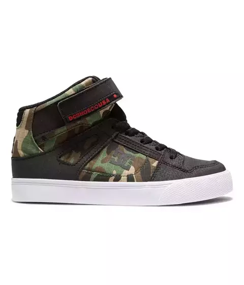 ZAPATILLA DC NIÑO PURE HI TOP EV BLO - comprar online