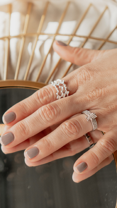 ANILLO PLATA RODINADA NENE - comprar online