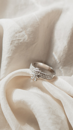 ANILLO PLATA RODINADA NENE