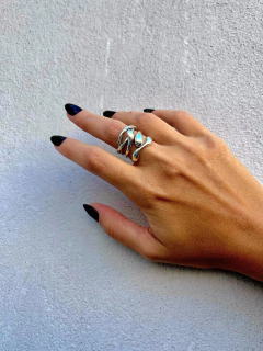 ANILLO MACIZO CRUZADO - tienda online