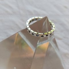 ANILLO PLATA CORAZONES CALADOS