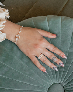 ANILLO PLATA TRIANGULOS CALADOS - comprar online