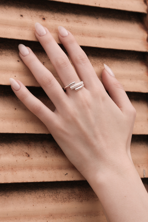 ANILLO PLATA BAGUETTE