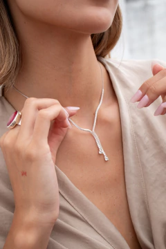 COLLAR SIMIL CORBATERO MICROPAVE - comprar online