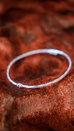 ESCLAVA DE PLATA ITALIANA TORZADA - tienda online
