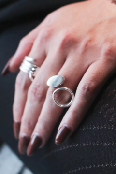 ANILLO PLATA OVALOS