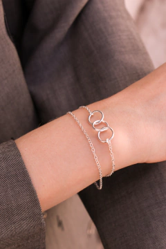 PULSERA DOBLE CIRCULOS - comprar online