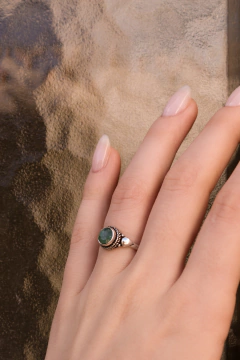 ANILLO HINDÚ PIEDRA NATURAL - AMS