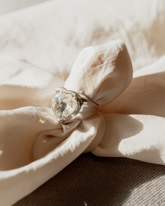 ANILLO PLATA CORAZÓN DE CRISTAL - comprar online