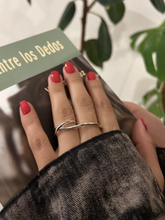 ANILLO SILVER DOBLE - comprar online