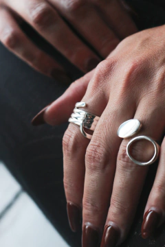 ANILLO PLATA OVALOS - comprar online