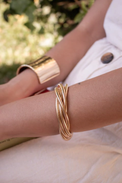 BRAZALETE SNAKE DORADO