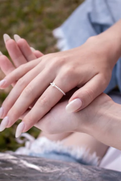 ANILLO BOLITAS SOLITARIO - comprar online