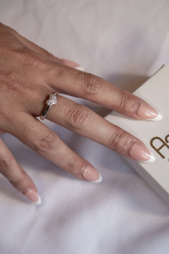 ANILLO PLATA CORAZON MUCROPAVE MINI en internet