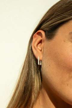 ARGOLLAS RECTANGULARES CON ZIRCONES