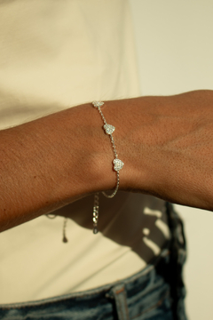 PULSERA CORAZONES MICROPAVE - comprar online