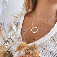 COLLAR PLATA ARANDELA