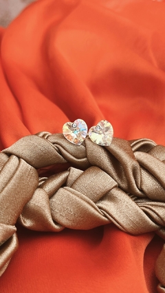 AROS CORAZON CRISTAL