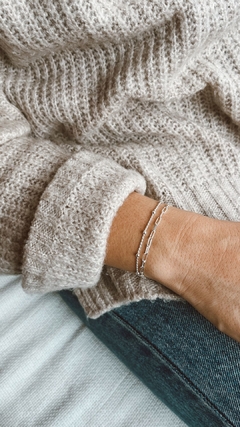 PULSERA PLATA DOBLE en internet