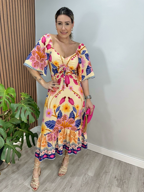Vestido Green Manga Ampla - comprar online