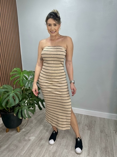 Vestido Bruna Canelado - Nathalia Marques Moda