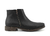 Bota de cuero color negro